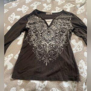 Brown vintage top